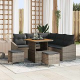 Cumpara ieftin Set de canapele pentru grădină cu pernă 8 pcs Gri Rattan poli