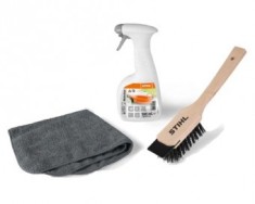 Stihl Set service RM Multiclean, Perie speciala, Laveta microfibra pentru masini si roboti de tuns iarba foto