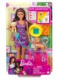 Papusa Barbie &amp; Pup Adoption Set (hkd86)
