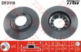 Disc frana MITSUBISHI PAJERO II Canvas Top (V2_W, V4_W) (1990 - 2000) TRW DF3118