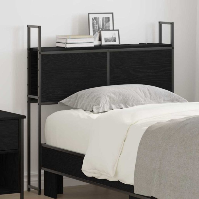 Tăblie de depozitare Stejar negru 90 cm Lemn compozit