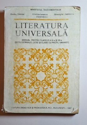 Literatura universală &amp;ndash; Aut. O. Drimba ș.a., Ed. Didactică și Pedagogică, 1997 foto