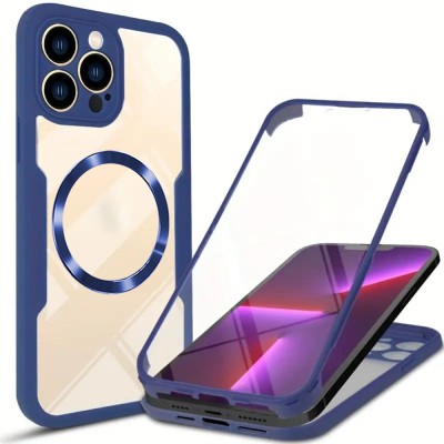 Husa 360&amp;Atilde;&amp;sbquo;&amp;Acirc;&amp;deg; iPhone 13 Pro Max Techsuit ColorVerse MagSafe, albastru foto