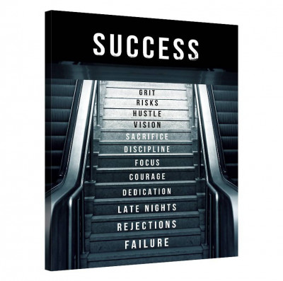 Tablou Canvas, Tablofy, Take the Stairs - Success, Printat Digital, 90 &amp;times; 120 cm foto