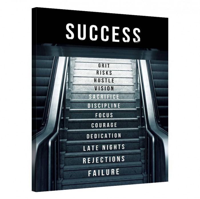 Tablou Canvas, Tablofy, Take the Stairs - Success, Printat Digital, 90 &times; 120 cm