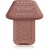 NYX Professional Makeup Buttermelt Bronzer crema Bronzant&atilde; culoare 02 All Buttad Up 5 g