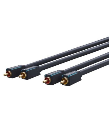 Cablu Profesional 2x RCA - 2x RCA 5m OFC cupru dublu ecaranat aurit foto