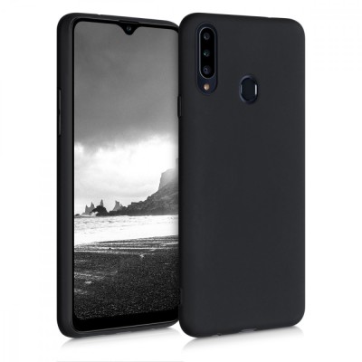Husa pentru Samsung Galaxy A20s, Silicon, Negru, 52929.47 foto
