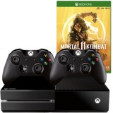 Consola Xbox One 500GB + 2 Controllere Second-Hand + Joc Mortal Kombat 11 Second-Hand SH