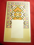 Carton- Suport Calendar vechi - Motive Populare , dim.= 17,5 x29 cm