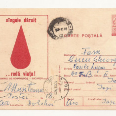 RF27 -Carte Postala- Centru de hematologie, Bucuresti, circulata 1975