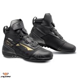 Ghete pentru scuter - motocicleta Roadster femei All season Ixon model Ranker WP LS culoare: negru/gold (auriu) (100% waterproof) 39