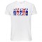 FC Barcelona tricou de bărbați Flag White - XXL