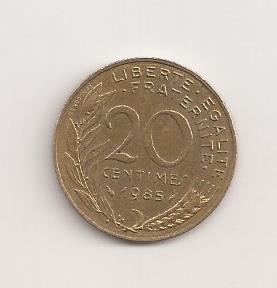 Moneda Franta - 20 Centimes 1985 v2 foto