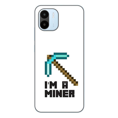 Husa compatibila cu Xiaomi Redmi A1 Silicon Gel Tpu Model Minecraft Miner foto
