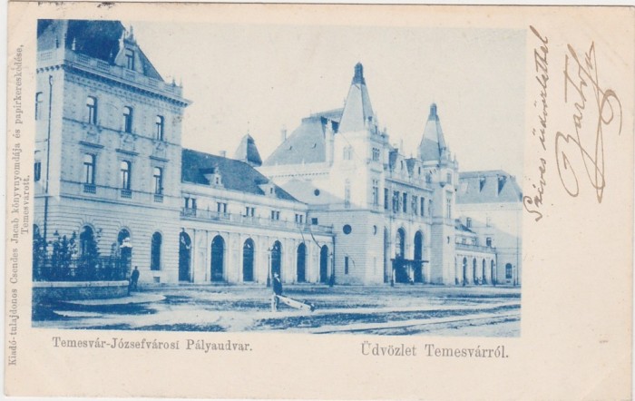 Timisoara Temesvar jozsefvarosi PALYAUDVAR Gara Iosefini ND(1900)