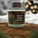 Lumanare Parfumata Ceara Soia Cocos , Aprinde Daca Ai Emotii la Sesiune