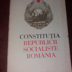 CONSTITUTIA REPUBLICII SOCIALISTE ROMANIA