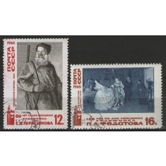 URSS 1965 - pictori rusi, serie stampilata