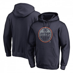 Edmonton Oilers hanorac de bărbați cu glugă black NHL Static Logo - S