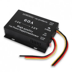 Convertor auto 24V-12V, putere 60A