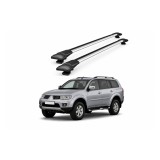 Bare portbagaj transversale auto aluminiu compatibile Mitsubishi Pajero Sport (Mk2) SUV 2008-2016 96-96 cm Cod: KL8