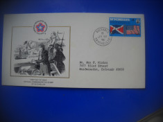 HOPCT PLIC FDC S 1950 SEYCHELLES - BICENTENARUL REVOLUTIEI AMERICANE 1976 foto