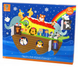 Calendar Craciun Arca lui Noe cu 24 piese lemn Orange Tree Toys