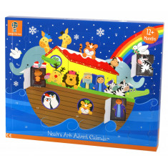 Calendar Craciun Arca lui Noe cu 24 piese lemn Orange Tree Toys