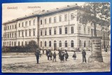 Bucovina - aprox. 1926 - Cernauti - Universitatea - printata, animata, circulata spre Cernavoda, 3 timbre intacte, stampile greu lizibile