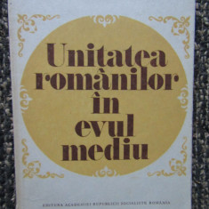 UNITATEA ROMANILOR IN EVUL MEDIU-NICOLAE STOICESCU