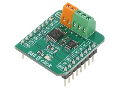 DAC 8 Click - Convertor D/A GPIO, I2C, SPI foto