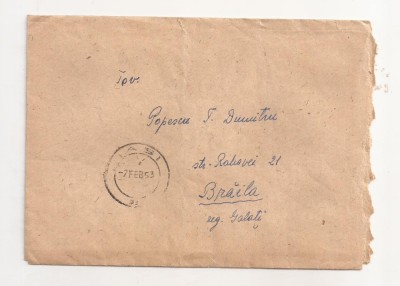 FD2 - Plic Circulat Intern, Iasi - Braila, Include Corespondenta - 1953 foto