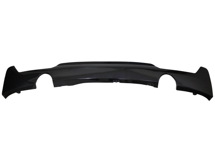 Spoiler bara spate BMW Seria 3 (F32/F33/F36), 01.2012-12.2019 COUPE, CABRIO, SEDAN, negru; type M-Tech; cu gauri pentru 2 iesiri simple; TUNING,