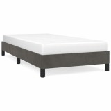 Cumpara ieftin Cadru de pat fara saltea, gri inchis, 90x190 cm, catifea