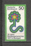 Germania.1977 25 ani Expozitiile de flori MG.399, Nestampilat