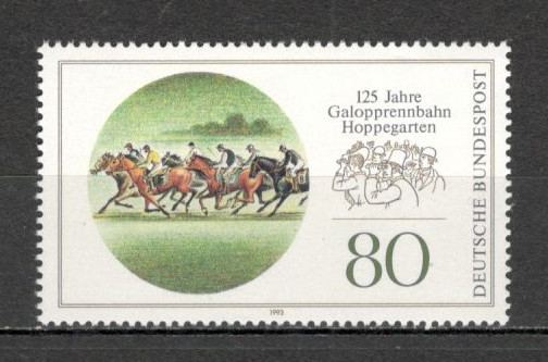 Germania.1993 125 ani Cursa de galop cai Berlin MG.810