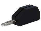 Mufă banană 2mm neagră 10A 70VDC 33VAC