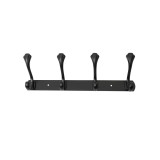 Cuier metalic cu 4 agatarori, lungime 34.5cm, negru Z-TOOLS / ZTS 8147