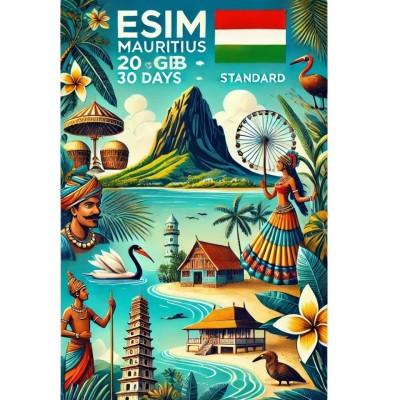 eSIM Mauritius 20GB 30Days Standard foto