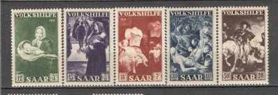 Saarland.1951 Ajutor national-Pictura SS.519 foto