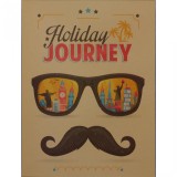 Decoratiune metalica de pus pe perete cu Holiday Journey NT-1