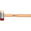 Ciocan Tinichigerie Yato 660g, Varfuri Interschimbabile PU+Nylon, Maner Lemn Hickory, Scule Tinichigerie Profesionale