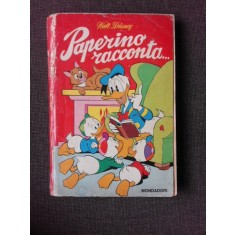 PEPERINO RACCONTA, WALT DISNEY, CARTE CU BENZI DESENATE, TEXT IN LIMBA ITALIANA