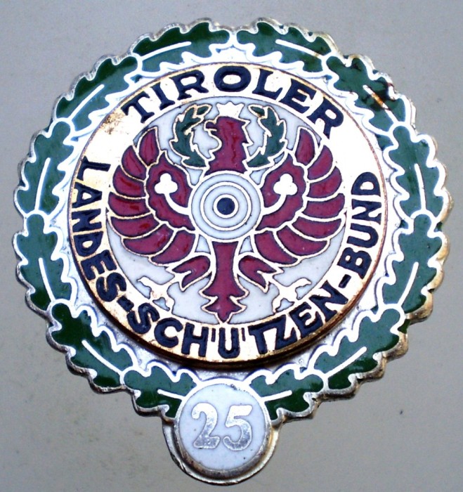 I.221 INSIGNA TIR AUSTRIA TIROL TIROLER LANDES-SCH&Uuml;TZEN-BUND 25