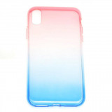 Husa Telefon Silicon Apple iPhone XS Max Rainbow Pink&amp;Blue