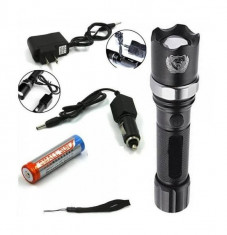 Lanterna Led cu spot reglabil si acumulator Cree foto