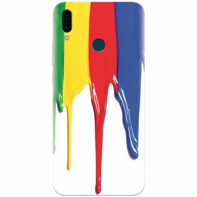Husa silicon pentru Huawei Y9 2019, Dripping Colorful Paint foto