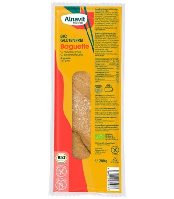 Bagheta Precoapta Fara Gluten Bio 180 grame Alnavit foto