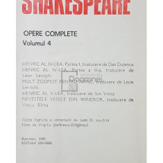 William Shakespeare - Opere complete, vol. 4 (editia 1985)